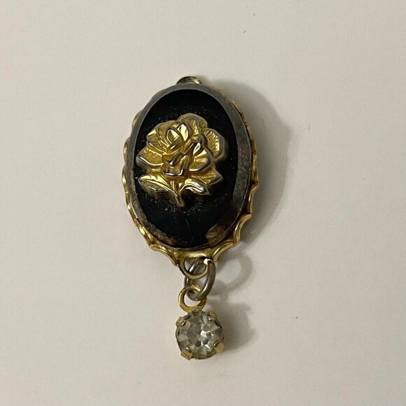 Vintage Floral Flower Dangle Pendant Charm No Loop - Picture 1 of 16